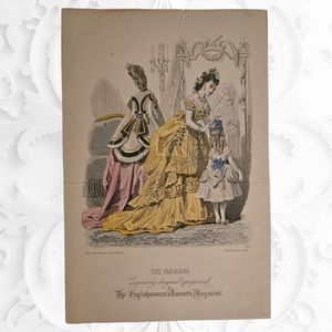 Genuine 1800s The Englishwoman's Domestic Magazine Illustration #980
